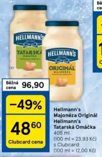 Tesco Hellmann's Majonéza Originál Hellmann's Tatarská Omáčka nabídka