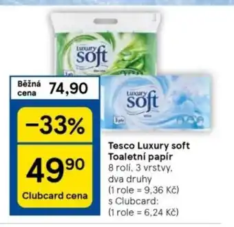 Tesco Tesco Luxury soft Toaletní papír nabídka