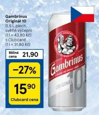 Tesco Gambrinus Originál 10 nabídka