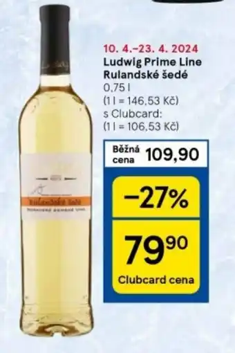 Tesco Ludwig Prime Line Rulandské šedé nabídka