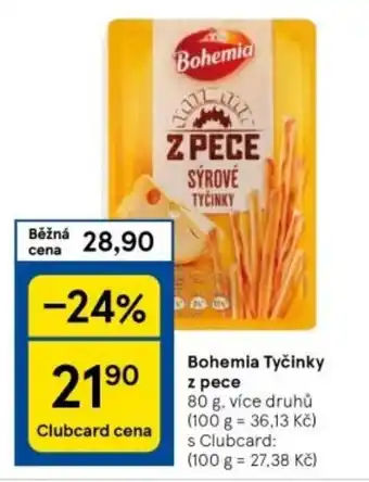 Tesco Bohemia Tyčinky z pece nabídka