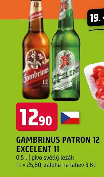 Terno GAMBRINUS PATRON 12 EXCELENT 11 0.5L nabídka