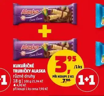 Penny Market Kukuřičné trubičky alaska nabídka