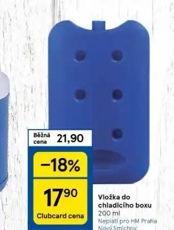 Tesco Vložka do chladicího boxu nabídka