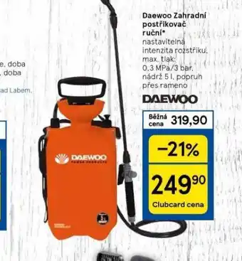 Tesco Daewoo zahradní postřikovač ruční nabídka