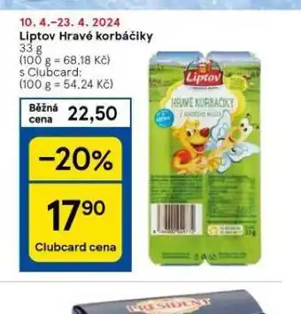 Tesco Liptov hravé korbáčiky nabídka