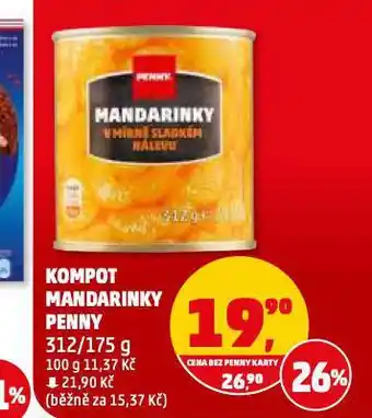 Penny Market Kompot madarinky nabídka