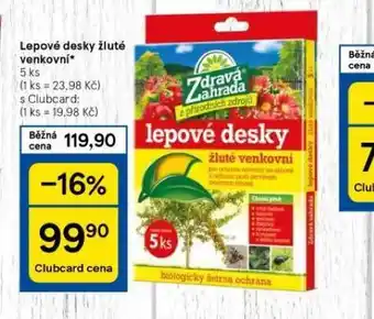 Tesco Lepové desky žluté venkovní nabídka