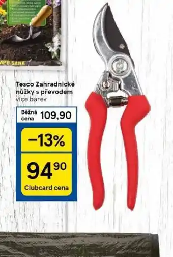 Tesco Zahradnické nůžky s převodem nabídka