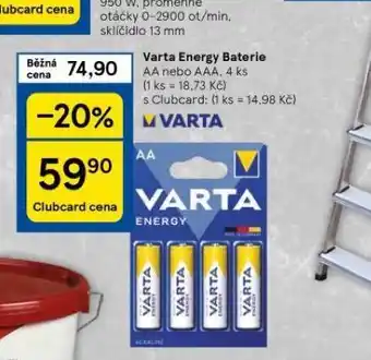 Tesco Varta energy baterie nabídka