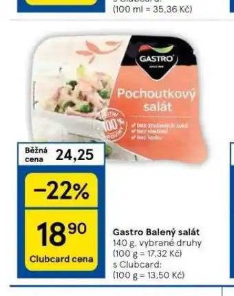 Tesco Gastro balený salát nabídka