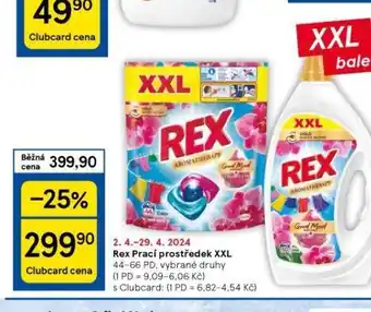 Tesco Rex prací prostředek nabídka