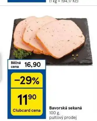 Tesco Bavorská sekaná nabídka
