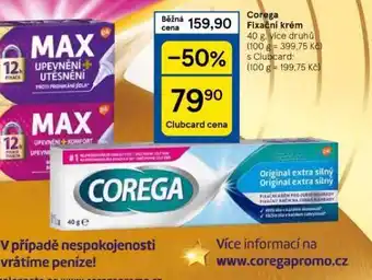 Tesco Corega fixační krém nabídka