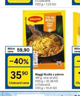 Tesco Maggi nudle z pánve nabídka