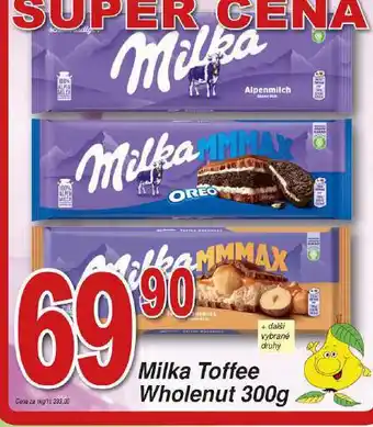 Hruška Milka čokoláda nabídka