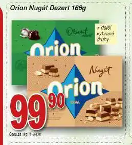 Hruška Orion nugát dezert nabídka
