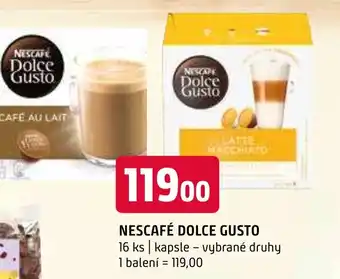 Terno NESCAFÉ DOLCE GUSTO nabídka