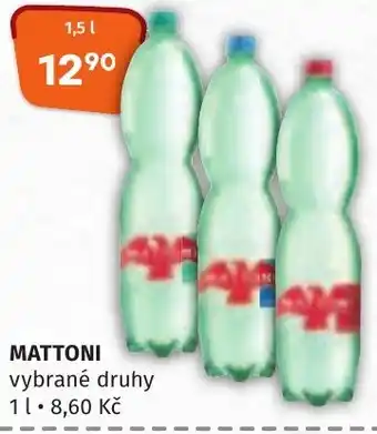 Trefa MATTONI 1.5L nabídka