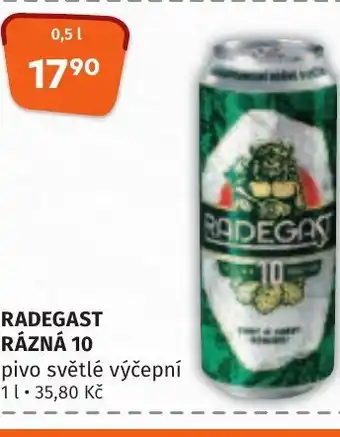 Trefa RADEGAST RÁZNÁ 10 0.5L nabídka