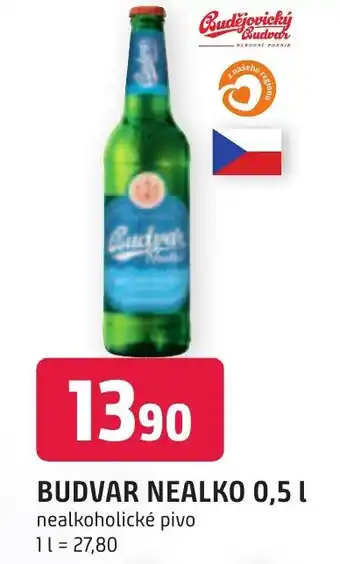 Trefa BUDVAR NEALKO 0,5 L nabídka