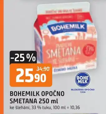 Trefa BOHEMILK OPOČNO SMETANA 250 ml nabídka