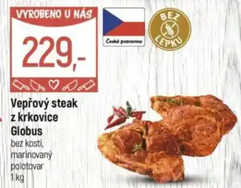 Globus Vepřový steak z krkovice Globus nabídka