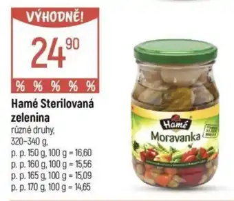 Globus Hamé Sterilovaná zelenina nabídka