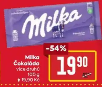 Billa Milka Čokoláda nabídka