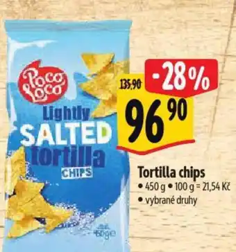 Albert Tortilla chips nabídka