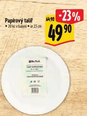 Albert Papírový talíř nabídka