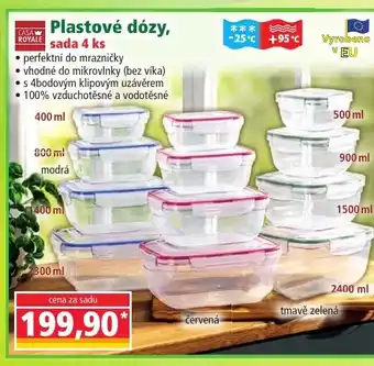 Norma Plastové dózy, sada 4 ks nabídka