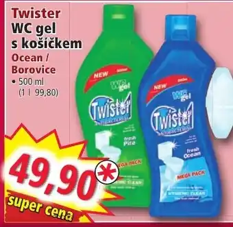 Norma Twister WC gel s košíčkem Ocean / Borovice nabídka