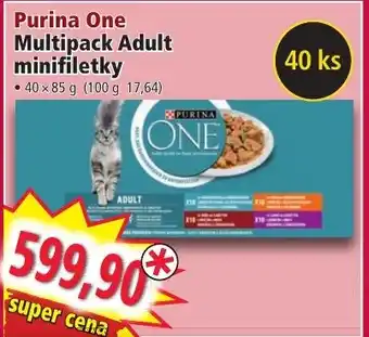 Norma Purina One Multipack Adult minifiletky nabídka