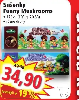 Norma Sušenky Funny Mushrooms nabídka