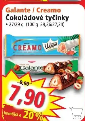 Norma Galante / Creamo Čokoládové tyčinky nabídka