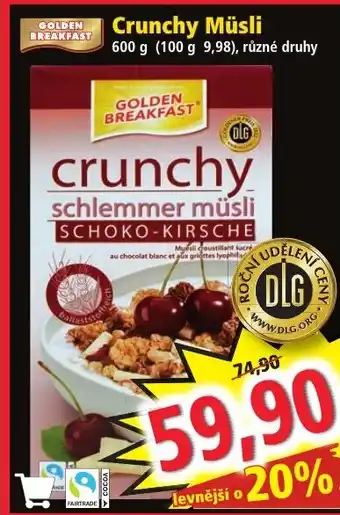 Norma Crunchy Müsli nabídka