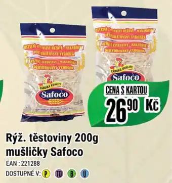 Tamda Foods Rýž. těstoviny 200g mušličky Safoco nabídka