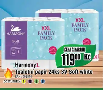 Tamda Foods Harmony Toaletní papír 24ks 3V Soft white nabídka