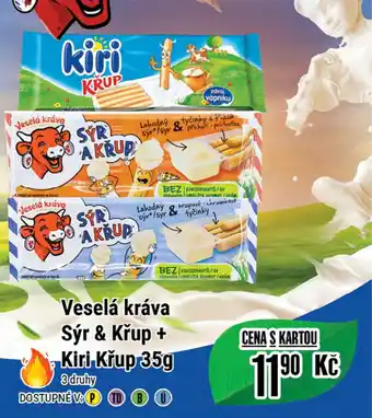 Veselá kráva Sýr & Křup + Kiri Křup 35g