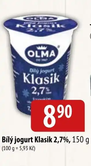 Bala Bílý jogurt Klasik 2,7%, 150 g nabídka