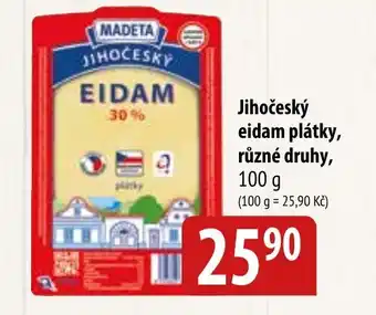 Bala Jihočeský eidam plátky, různé druhy,100 g nabídka