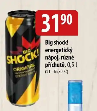 Bala Big shock! energetický nápoj, různé příchutě, 0,5 l. nabídka