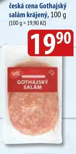 Bala česká cena Gothajský salám krájený, 100 g nabídka