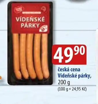 Bala česká cena Vídeňské párky, 200 g nabídka