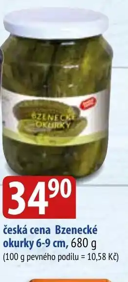 Bala česká cena Bzenecké okurky 6-9 cm, 680 g nabídka