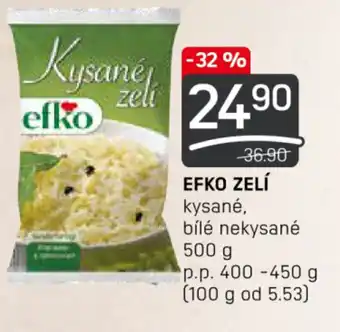 Flop EFKO ZELÍ nabídka