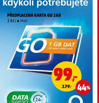 Penny Market Předplacená karta go nabídka