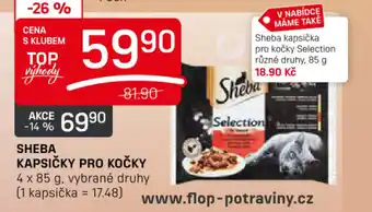 Flop SHEBA KAPSIČKY PRO KOČKY nabídka