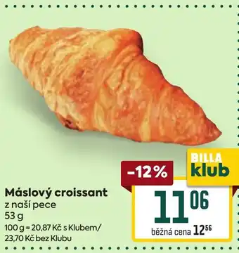 Billa Máslový croissant nabídka